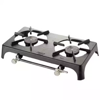 Foker Cast Iron Double Gas Burner Ring | Black