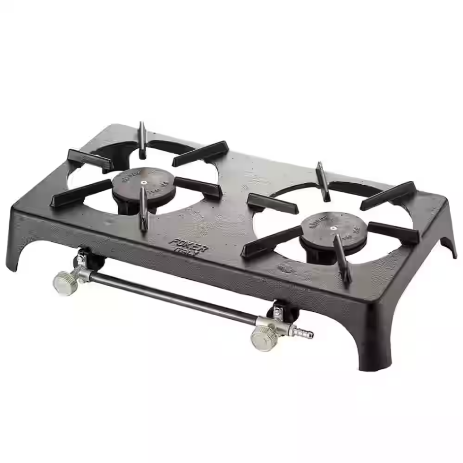 Foker Cast Iron Double Gas Burner Ring | Black