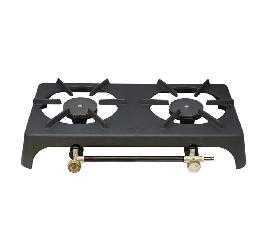 Foker Cast Iron Double Gas Burner Ring | Black