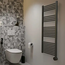 Masterplug Towel Radiator | 1200x500mm | 1000W | Anthracite