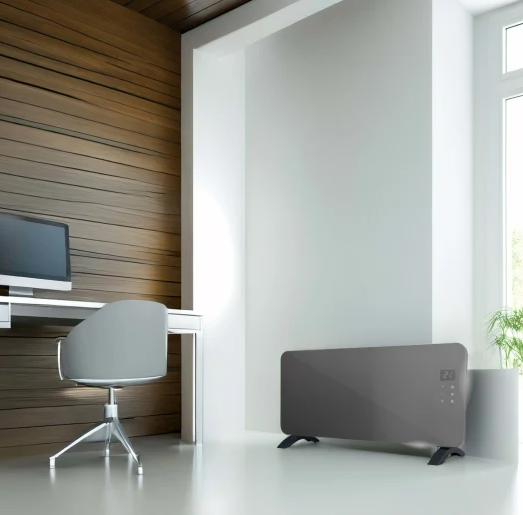 Masterplug Heater 2.0 kW | Glass Panel | Anthracite Grey