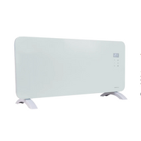 Masterplug Heater 2.0 kW | Glass Panel | Arctic White