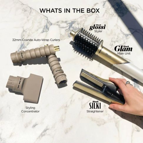 Shark Glam Ceramic & Air Styling and Drying System – HD6041SUK