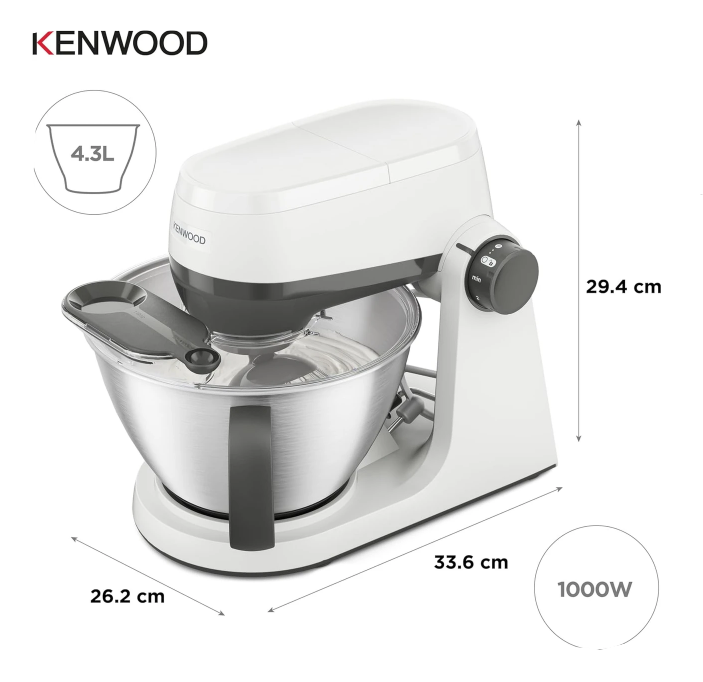 Kenwood Multi Tasker Stand Mixer White KHC30.000WH