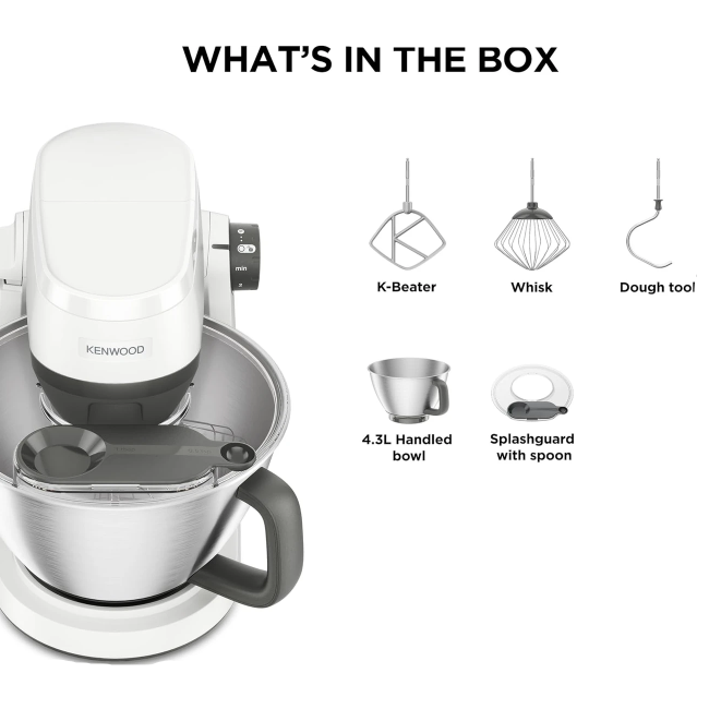 Kenwood Multi Tasker Stand Mixer White KHC30.000WH