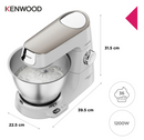 KENWOOD Titanium Chef Baker KVC65.001WH Stand Mixer - White