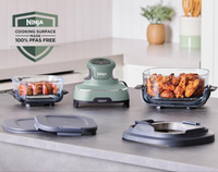 Ninja Crispi 4-in-1 Portable Glass Air Fryer | Sage | FN101UK