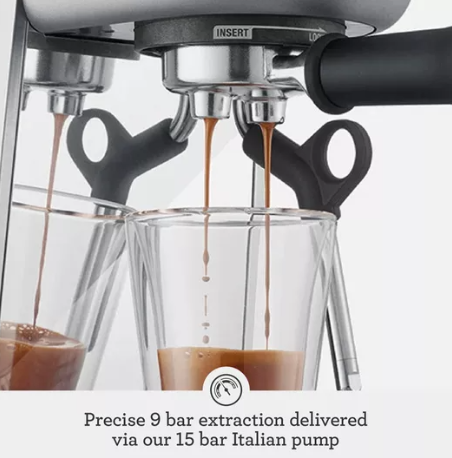 Sage The Bambino Plus | SES500BSS4GUK1 brushed steel
