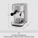 Sage The Bambino Plus | SES500BSS4GUK1 brushed steel