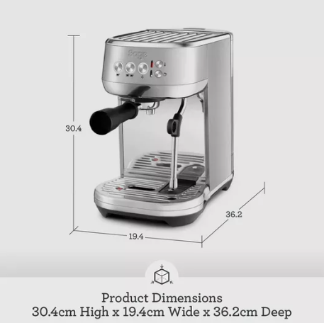 Sage The Bambino Plus | SES500BSS4GUK1 brushed steel