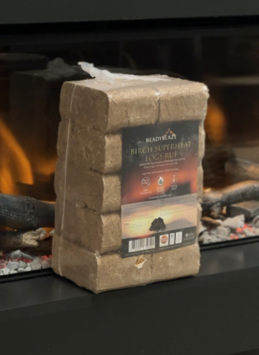 Pallet Of Readyblaze Ruf Birch Briquette 10 Pack (108 Packs)