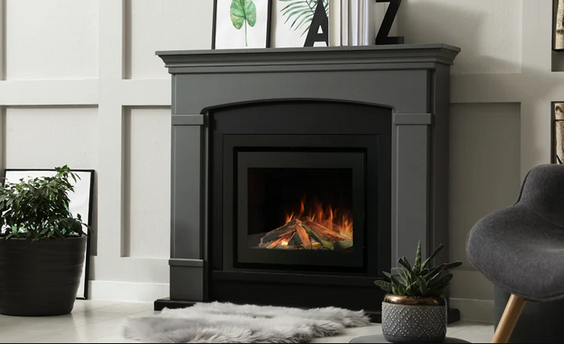 Evonic C600 Lumaflame Electric fire 4 Side | Black