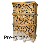 Kiln Dried Firewood Birch Crate 2m3 Tall
