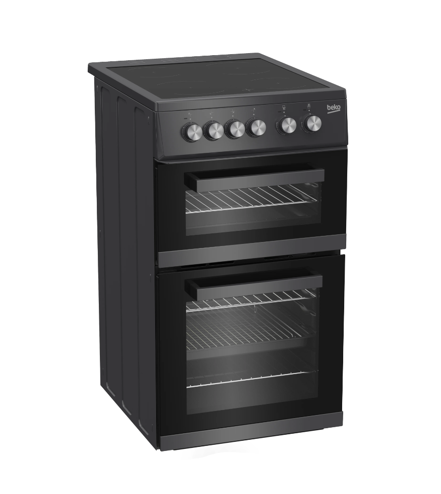Beko Electric Cooker Black 500mm | KDVC563AK