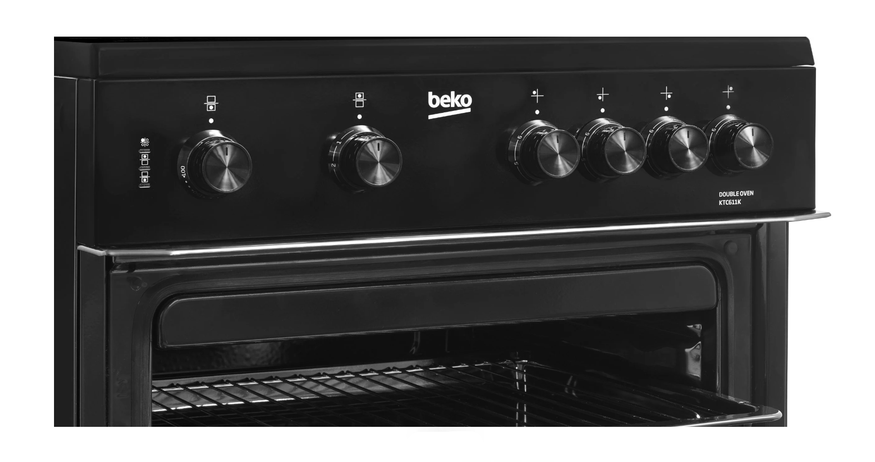 Beko Electric Cooker Black 600mm | KTC611K