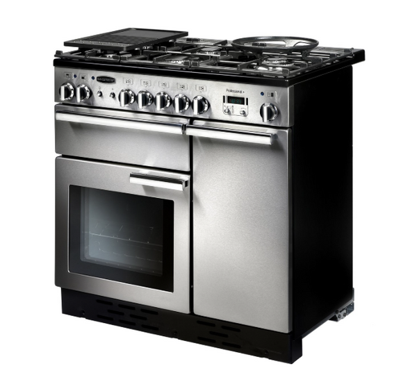 Rangemaster Professional+ 90 Dual Fuel | Stainless Steel | PROP90DFFSS/C