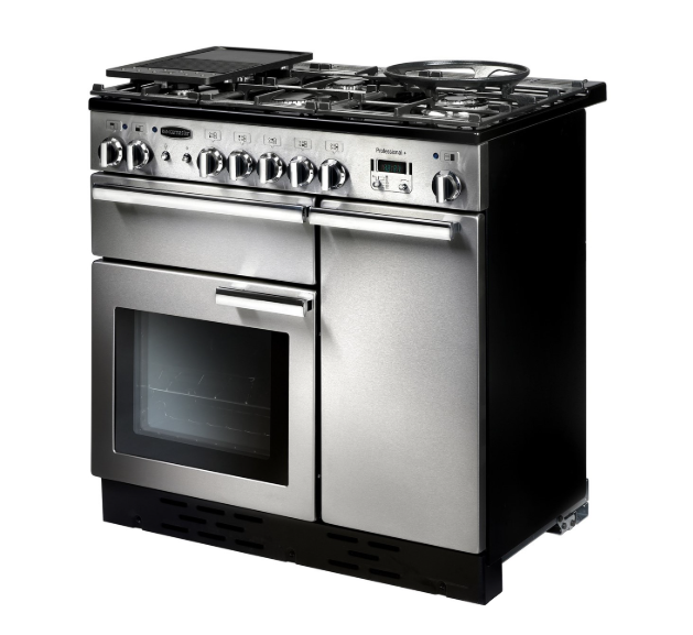 Rangemaster Professional+ 90 Dual Fuel | Stainless Steel | PROP90DFFSS/C