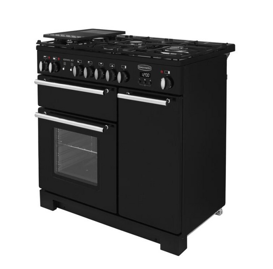 Rangemaster Infusion 90 Dual Fuel | Charcoal Black | INF90DFFCB