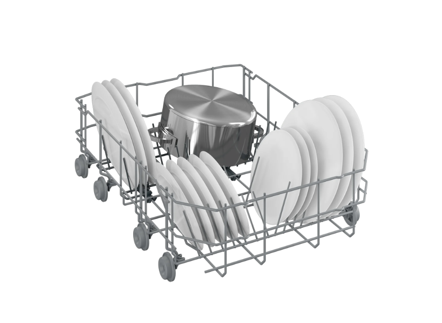 Beko Slim Freestanding Dishwasher | Silver | DVS04020S