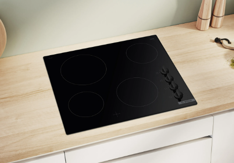 Bosch Series 2 4 Ring Electric Ceramic Hob 60cm | Black | PKE611CA3E