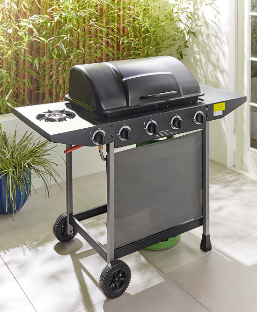 Oscar 4 Burner Gas BBQ with Side Burner