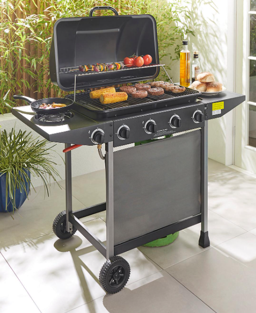 Oscar 4 Burner Gas BBQ with Side Burner