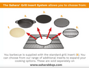 Sahara S350 3 Burner Gas BBQ