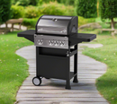Oscar 3 Burner Gas BBQ with Side Burner