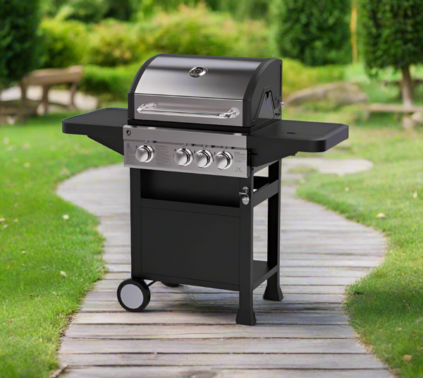 Oscar 3 Burner Gas BBQ with Side Burner