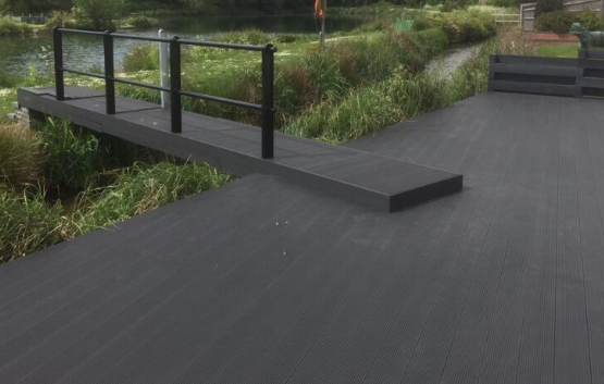 Saige Hollow Decking Board Fire Resistant B1 3600mm | Charcoal
