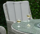 Portofino Verona Rattan 4 Seater Round Dining Set