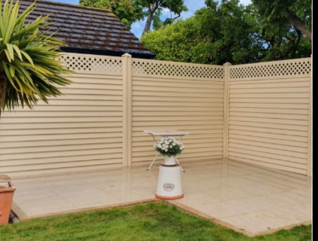 SmartFence Trellis Diamonds | Buttermilk Cream