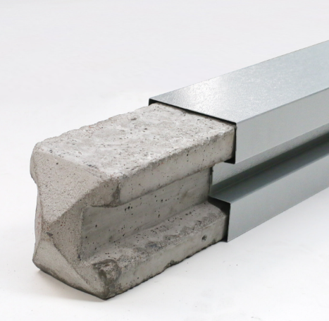 SmartFence Post Cover 1900mm (65mm) | Goosewing Grey