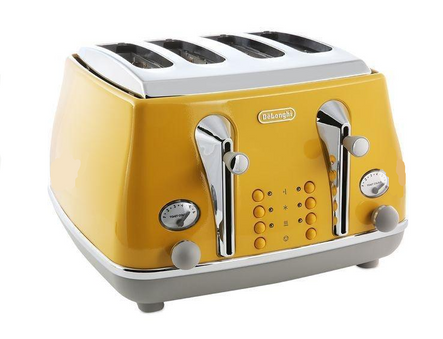 Delonghi Icona Toaster Yellow CTOC4003.Y