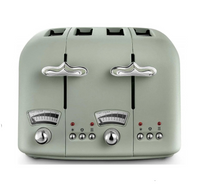 Delonghi Argento Flora 2 Slice Toaster Green CT04.GR