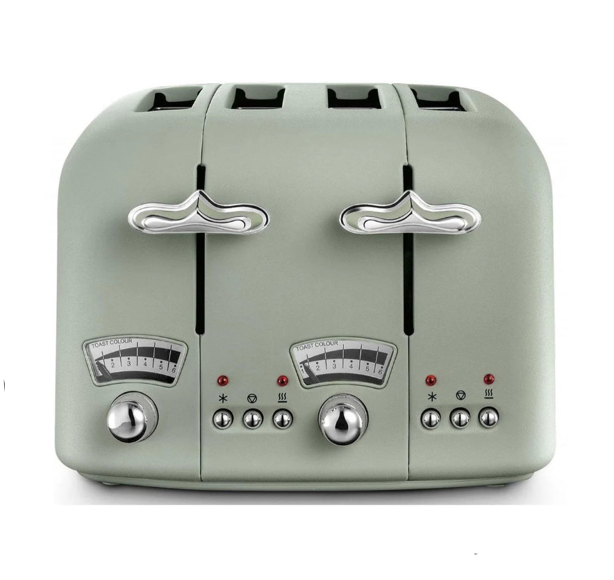 Delonghi Argento Flora 2 Slice Toaster Green CT04.GR