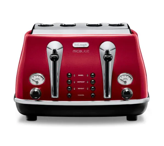 Delonghi Micalite Red Toaster CTOM4003.R