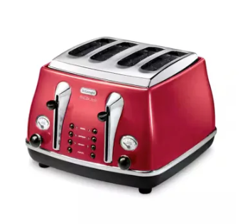 Delonghi Micalite Red Toaster CTOM4003.R