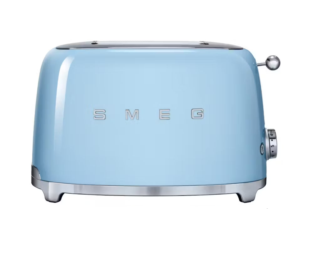 Smeg 50's Retro Style 2 Slice Toaster | Pastel Blue