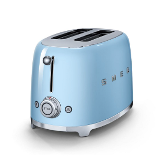 Smeg 50's Retro Style 2 Slice Toaster | Pastel Blue
