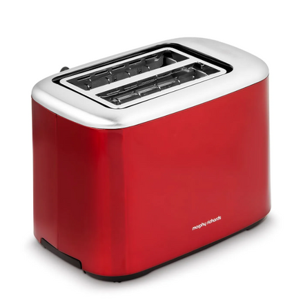 Morphy Richards Equip 2 Slice Toaster | Metallic Red