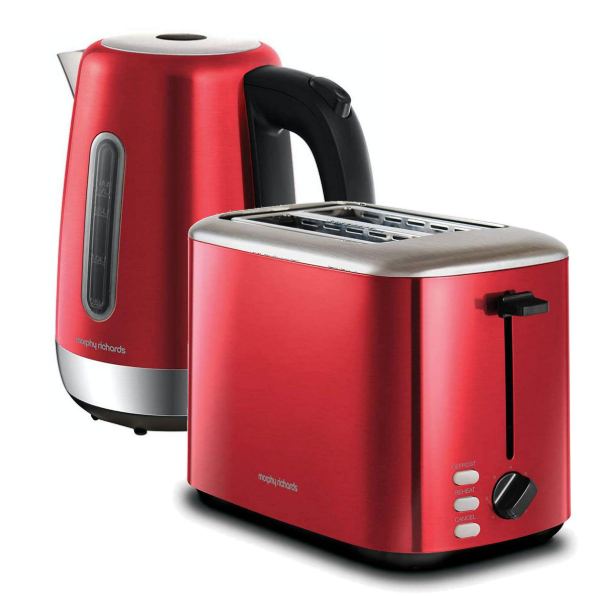 Morphy Richards Equip 2 Slice Toaster | Metallic Red
