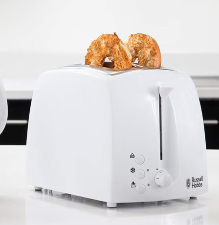 Russell Hobbs 2-Slice Textures Toaster | White | 21640