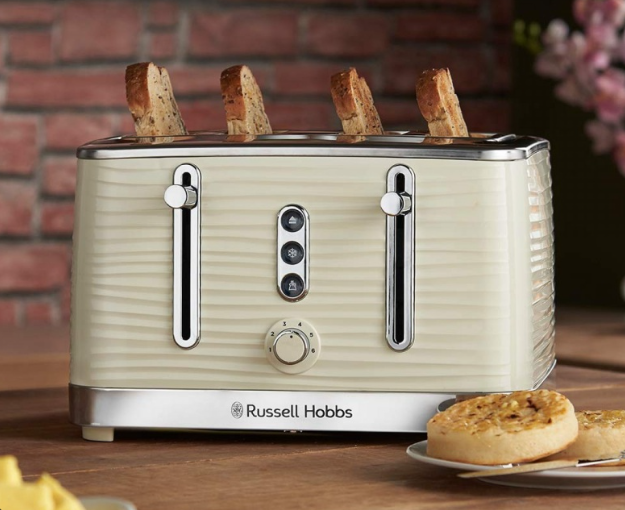 Russell Hobbs Inspire 4 Slice Toaster | Cream | 24384