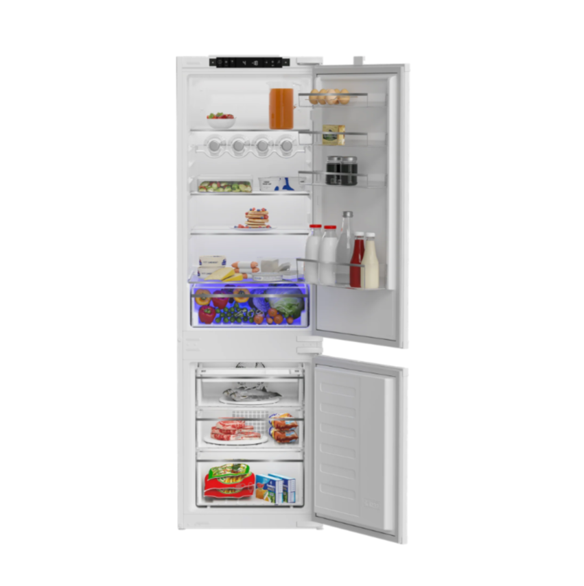 Blomberg 70/30 Integrated Frost Free Combi Fridge Freezer with VitaminCare+ | KNE4554EVI