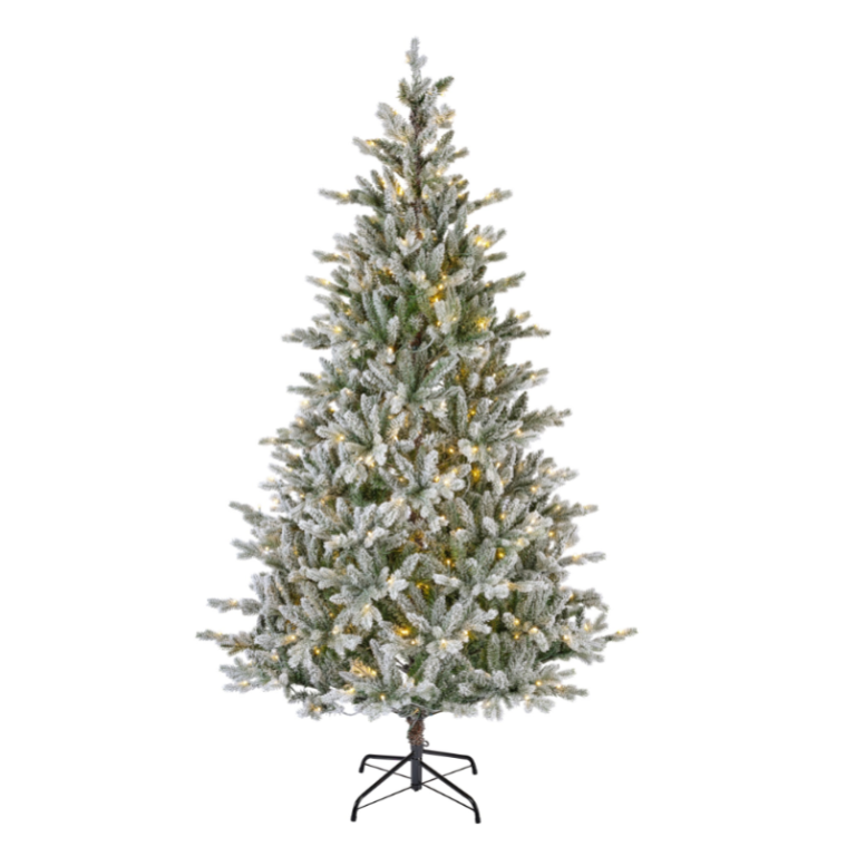 Luxury Hard Needle Pine Snowy Christmas Pre-Lit LED Tree Tree 8ft/240cm