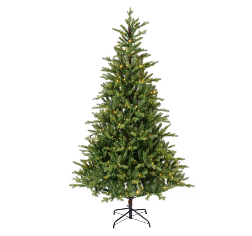 Luxury Hard Needle Pine Green Christmas Pre-Lit LED Tree Tree 8ft/240cm