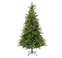 Luxury Hard Needle Pine Green Christmas Pre-Lit LED Tree Tree 7ft/210cm