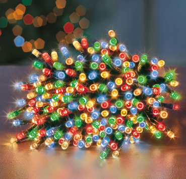 120 Multi Action LED Supabrights Timer Multi Colour