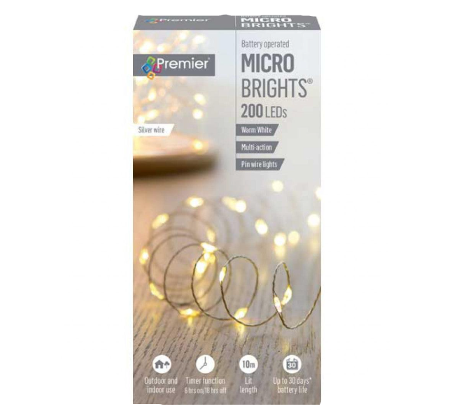 200 BO M-A MicroBrights White With Timer